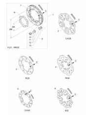 DISCO DE FRENO TRASERO FIJO BIREL  80X166X5A. POS:3