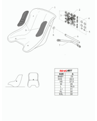 KIT DE ARANDELAS CONICAS PARA ASIENTO BIRELART