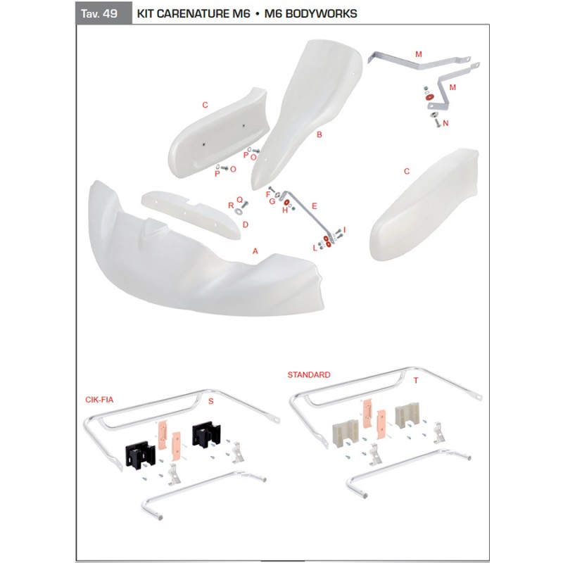 Kit completo de paragolpes mod 506 con soportes incluidos (Del+Laterales)